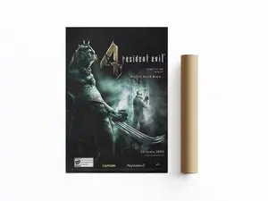 Resident Evil 4 Verdugo Boss Poster, Dark Horror Game Art Print, Gothic Artistic Artwork, Room Decoration, Home Decor Gifts for Gaming Enthusiasts