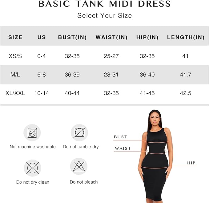 FeelinGirl Seamless Eco-friendly Large U-back Built-in Shaper Dress Bodycon Womenswear Basic Casual Comfortable Fabric SpringStatements FeelinGirl Seamless Eco-friendly Large U-back Built-in Shaper Dress Bodycon Womenswear Basic Casual Comfortable Fabric SpringStatements