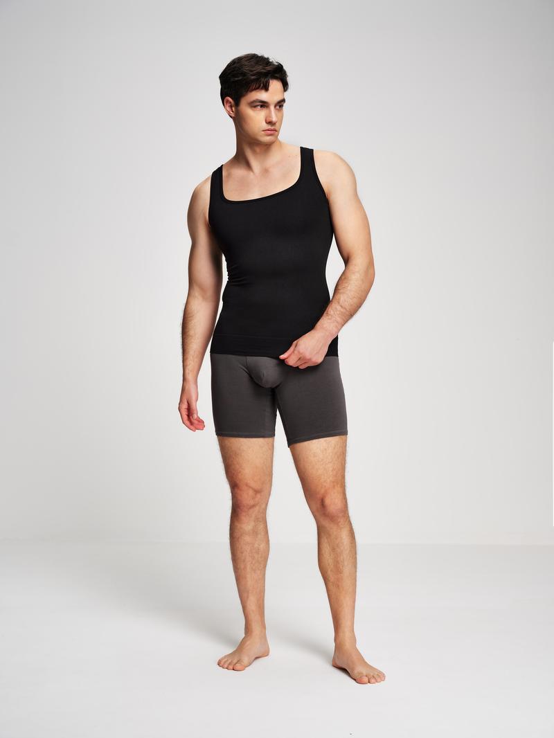 Nebility Men’s Lightweight Shapewear Sports Vest – 3D Seamless Compression Tank, Comfortable, Breathable & Odor-Resistant for All-Day Wear