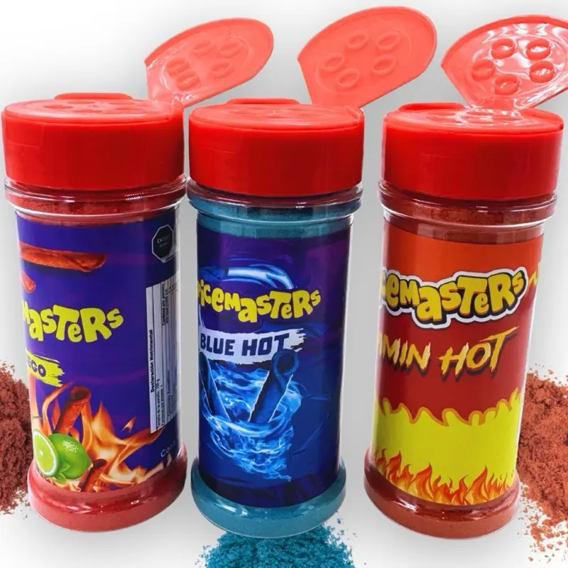 Flamin Hot Spice Set - Chili Powder Trio (Fuego, Blue Hot & Flamin Hot) Premium Spice Combo Pack Bundle snack fuego Seasoning Chile spicy