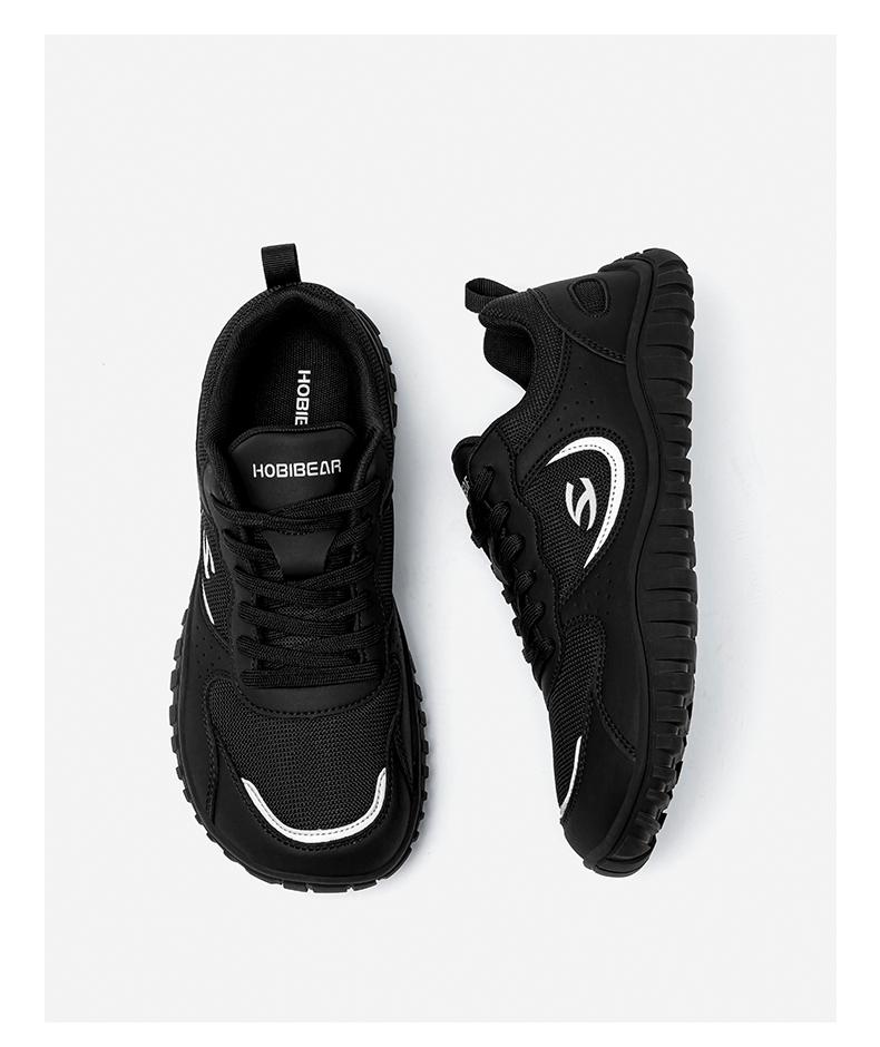 HOBIBEAR Wide Toe Box Men's Barefoot Shoes Spring Autumn Casual Walking Sports Shoes with Anti-Slip Rubber Sole for Everyday Wear Comfortable Breathable Design