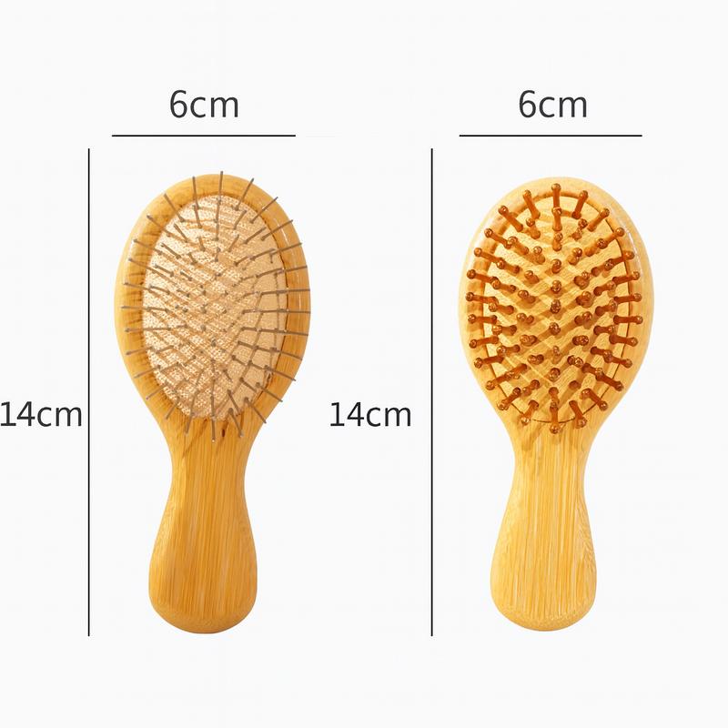 [Wequeen] 3-Piece Essential Hair Care Set – Styling Comb/Brush Options for All Hair Types + Brow Brush + Satin Sleep Bonnet, Curl & Volume Tools Available Random Color