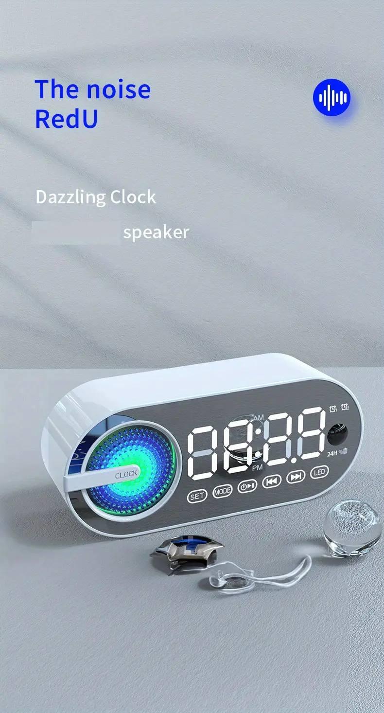 Bluetooth Alarm Clock Speaker with FM Subwoofer Portable