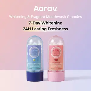 Aarav Waterless Mouth Tablets: your pocket-sized secret for instant fresh breath. Perfect after meals, before dates, or on the go. Just pop one in—it foams to dissolve residue and fight plaque, no water needed. Stay fresh and confident anywhere.