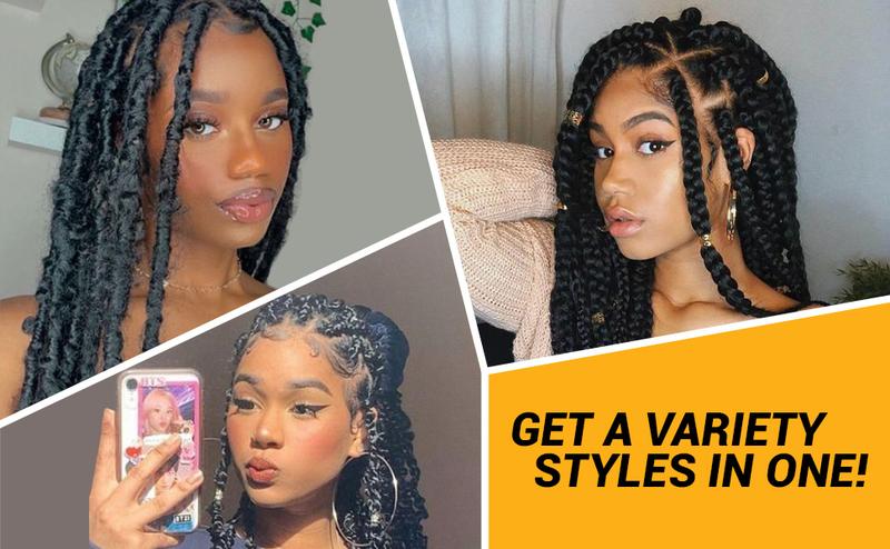 Authentic Brazilian Wool Hair Yarn for Braids 3pcs