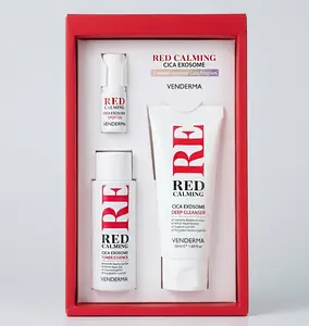 VENDERMA Red Calming Cica Exosome 2 Weeks Intensive Care Program Set – Soothing & Repair Skincare Kit