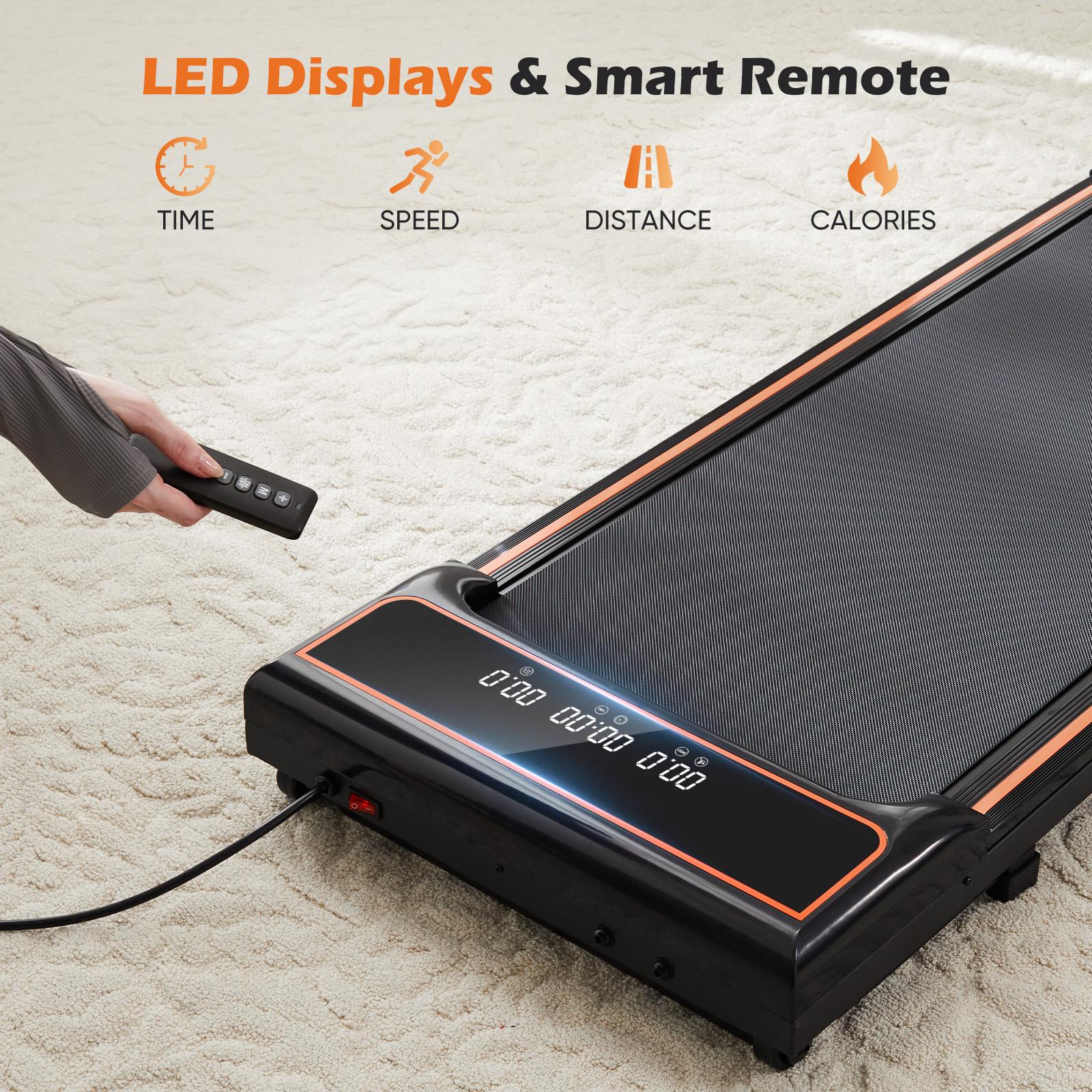 Walking Pad Treadmill with Remote, 44.1"x19.3" Foldable & Portable for Under Desk, 0.5-4 MPH Quiet Walking Machine for Home/Office