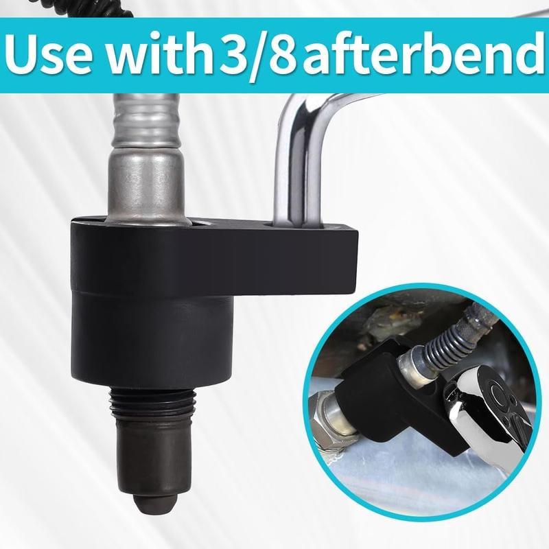 Offset O2 Sensor Socket, 7/8-Inch (22mm) with 3/8-Inch Drive, Universal Fit for Sensor Removal