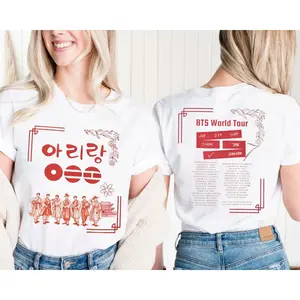 Arirang World Tour Inspired Unisex Tshirt, K Pop Hanbok Design Korean Culture Fan Graphic Tee Concert Fan Hoodie, Friend Gift Sweatshirt, Unisex Sweater Pullover Tee