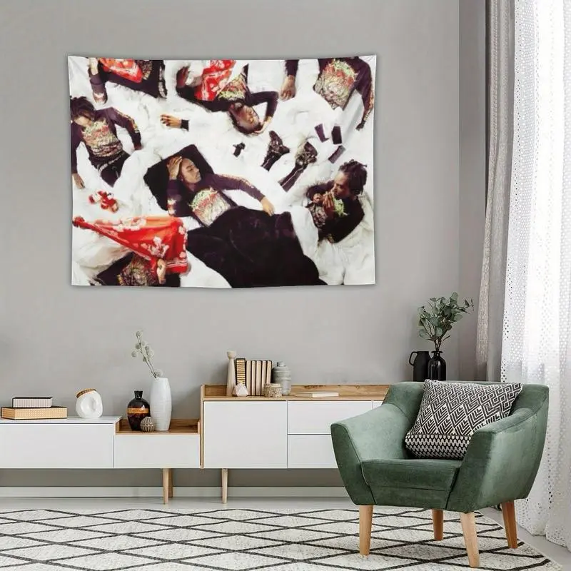 Peach Pink Osamason Music Poster Tapestry, Home Decor Room Art Flag for Living Room, Bedroom Wall Hanging Gift for Friends