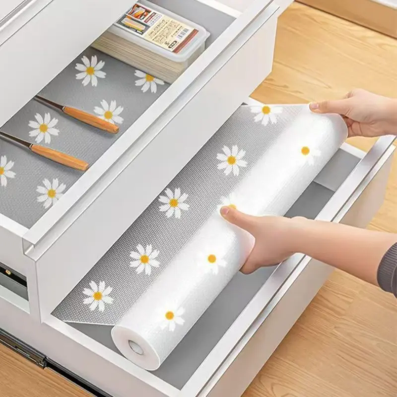 Cabinet Liners, Waterproof Washable Cabinet Liner, Non-Slip Cabinet Shelf Liner-BPA Free, for Cabinet Glass Shelf, Refrigerator , Drawer, Freezer Safe Kitchenware Home-MM1