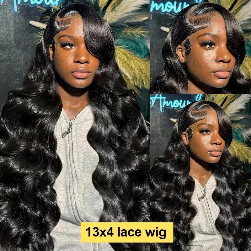 Body Wave 13X6 Lace Frontal Wigs Human Hair 13X4 Hd Transparent Lace Front Wigs Pre Plucked Natural Hairline Brazilian Remy Human Hair Body Wave Wig For Black Women 180 Density
