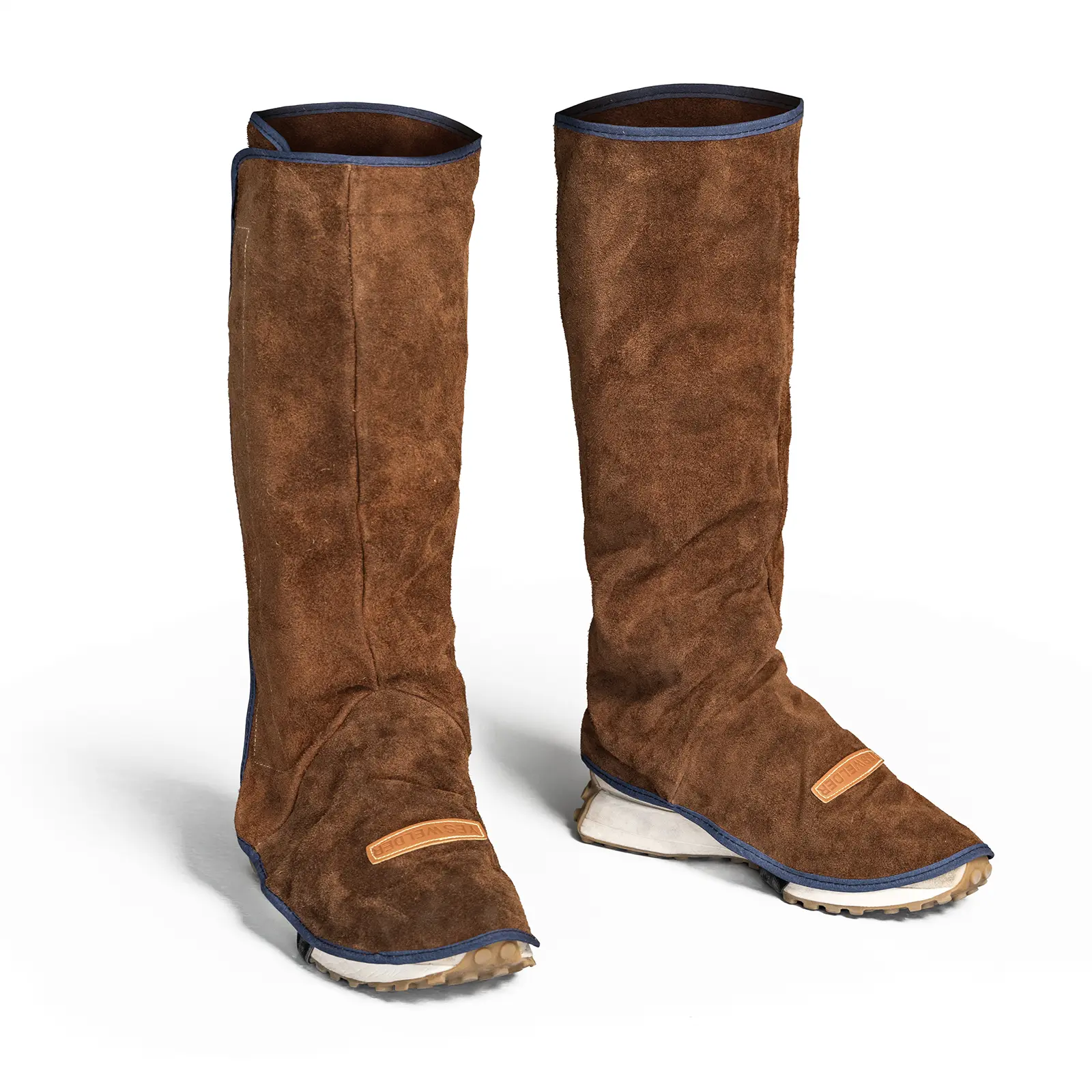 YESWELDER Cowhide Welding Spats - Heatproof, Abrasion-Resistant Shoe & Leg Covers, Work Safety Gaiters for Woodworking & Automotive Manufacturing, Welder Safety Gear