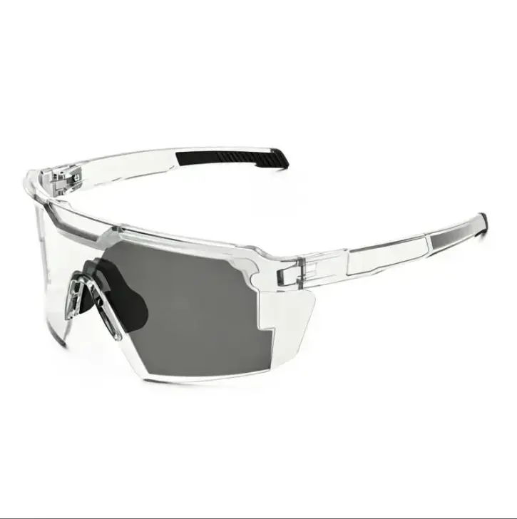 Unisex Vintage Photochromic Polarized Aviator Cycling Glasses - Oversize Frame, UV400 Protection, Safety Eyewear for Outdoor Sports, Ideal for Cricket Enthusiasts, Aviator Shape