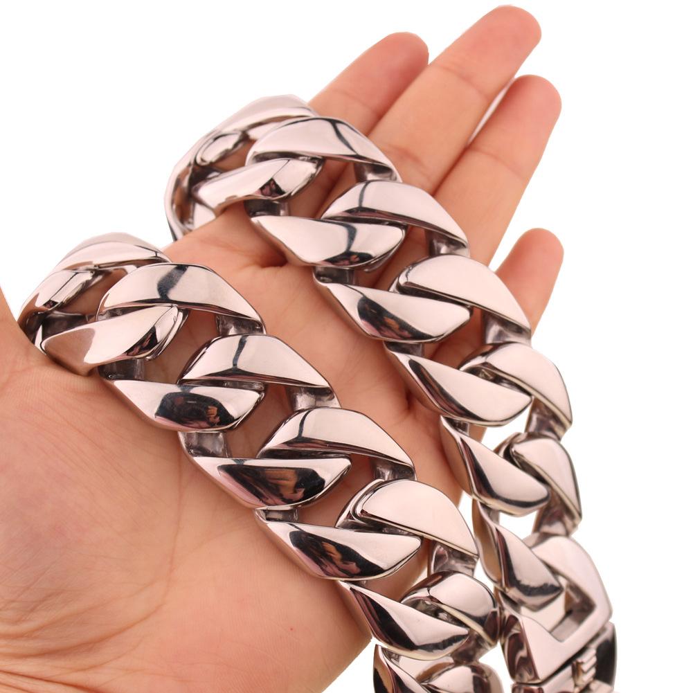 32mm Stainless Steel Dog Collar Dog Necklace Gold Dog Chain Fierce Dog Castro Bully Doberman Bulldog Dog Chain