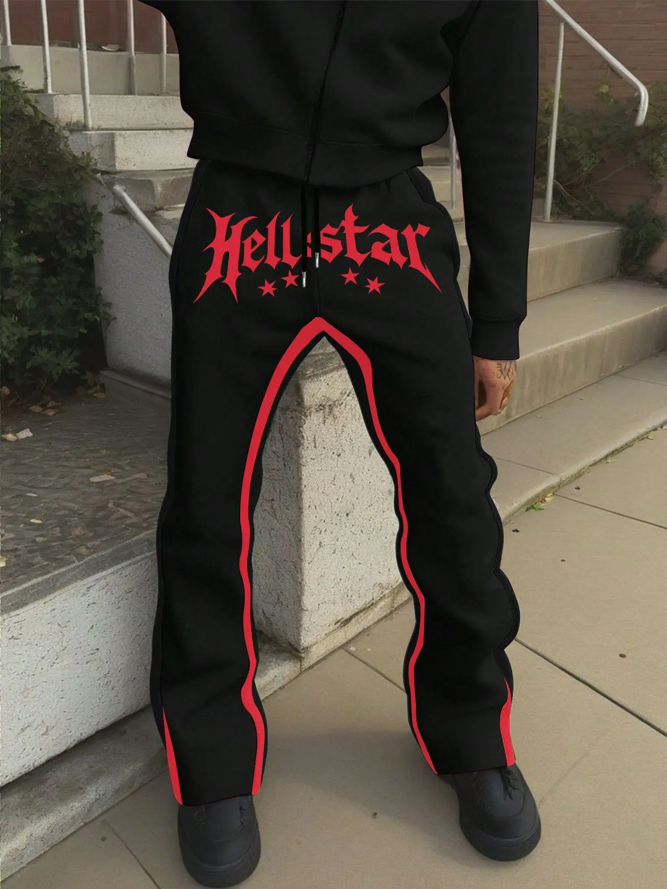 Men's Sporty Casual Streetwear Pants, Casual Comfy Sporty, Sports Casual Pants, Casual Sportswear Pants, Sports Bottoms, Casual Athletic Pants, Fitted Design with Drawstring Closure, Elastic Waist & Pockets, Spring & Fall Fashion
