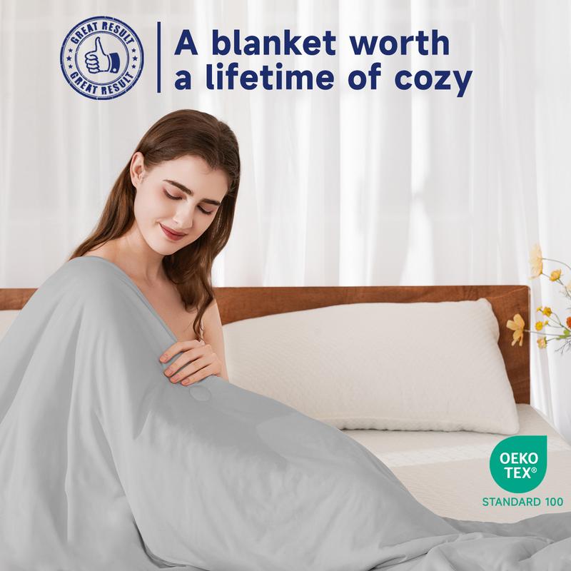 【VALUXE】 Cooling Blanket for Hot Sleepers - Thin Lightweight Breathable Soft Double Side Blanket for Bed Couch Sofa