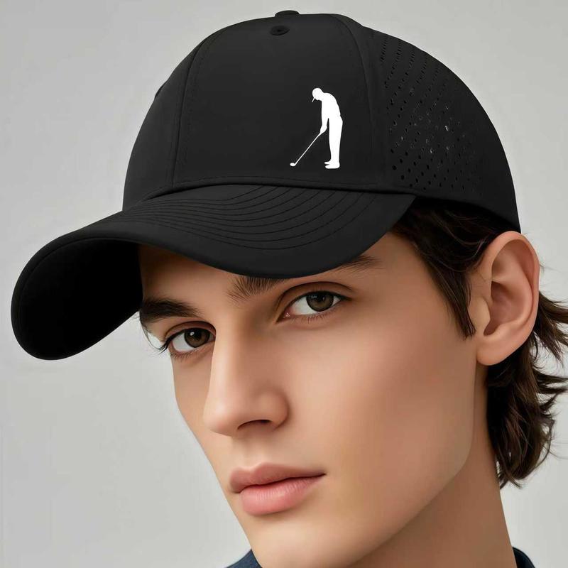 Men'S Quick-Dry Golf Cap with Perforated Mesh Back & Golf Swing Design - Breathable Trucker Hat, Lightweight All-Weather Golf Hat for Golfers, Casual Outfits - Available In, Navy, Olive, Brown, Green, Red, - Ideal Gift For Golf Enthusiasts，Unisex