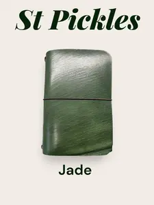A5 Jade green Leather Journal - Classic A5 Size for Notes Sketching & Personal Diaries - No Warranty