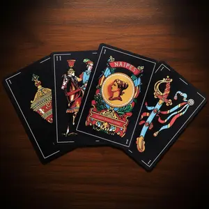 Spanish Playing Cards Waterproof Baraja Espanola Plastic Deck for Briscas Traditional Cartas from Puerto Rico and Mexico