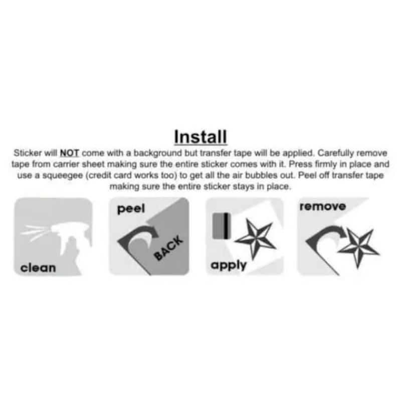 Y2K Tribal Star Car Decal Vinyl Sticker Tramp Tattoo Inspired Car Window Bumper Laptop Décor