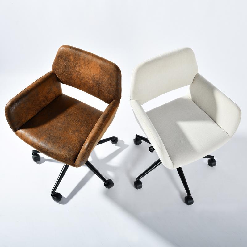 【Deals For You Days】Homy Casa Modern Design Ergonomic Office Chair with Lumbar Support & Height Adjustable Pneumatic Mechanism for Home Office Desk Chairs