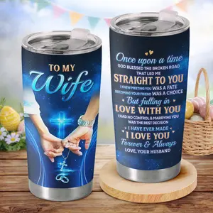 Sweet Mood Shop - To My Wife 20Oz Tumbler, Easter gift for her, Christian Anniversary Birthday Gift For Wife, Religious Love Coffee Tumbler, Mother's Day Gift For Her