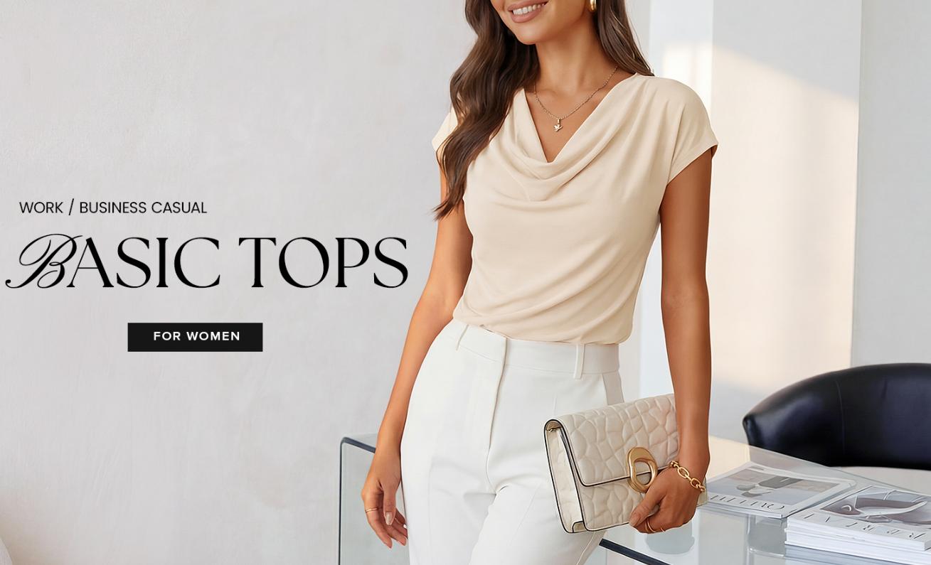 ZESICA Women's Summer Short Sleeve Business Casual Tops 2026 Cowl Neck Knit Shirts Spring Work Dressy Blouses