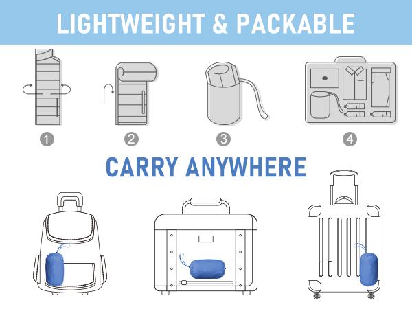 Orolay Packable Lightweight Down Jacket for Women with Stand Collar for Outdoor, Quilted Puffer Coat with Windproof Stand Collar , Water-Resistant