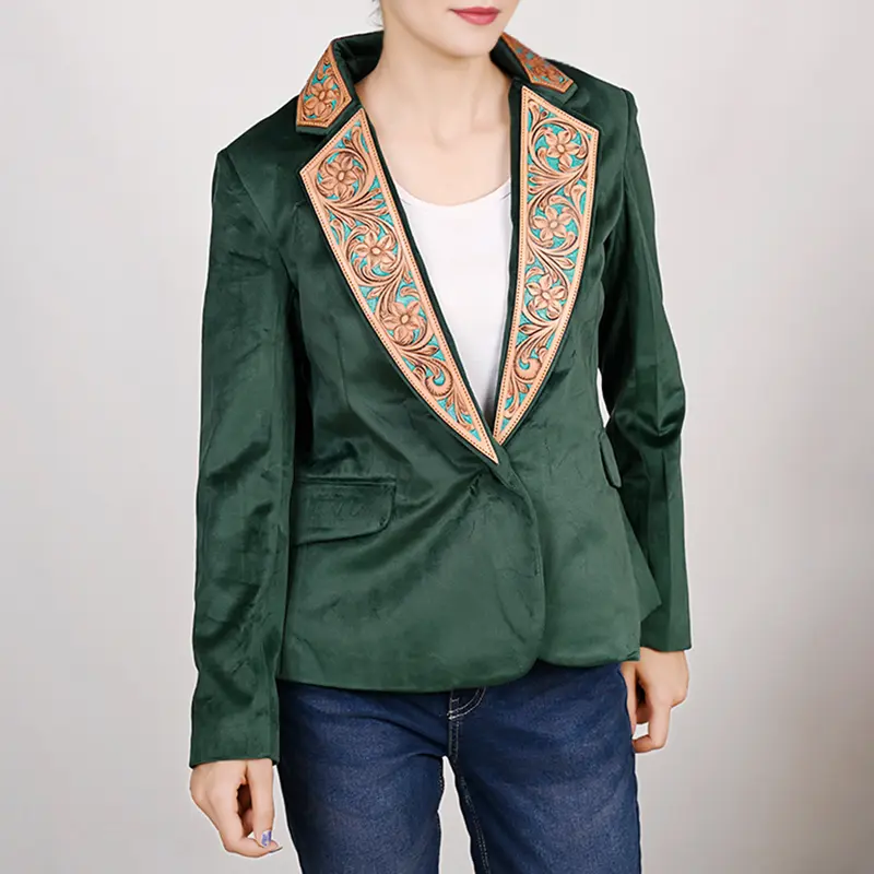 slim fit dress slacks Shop Elegant Green Blazer Dress