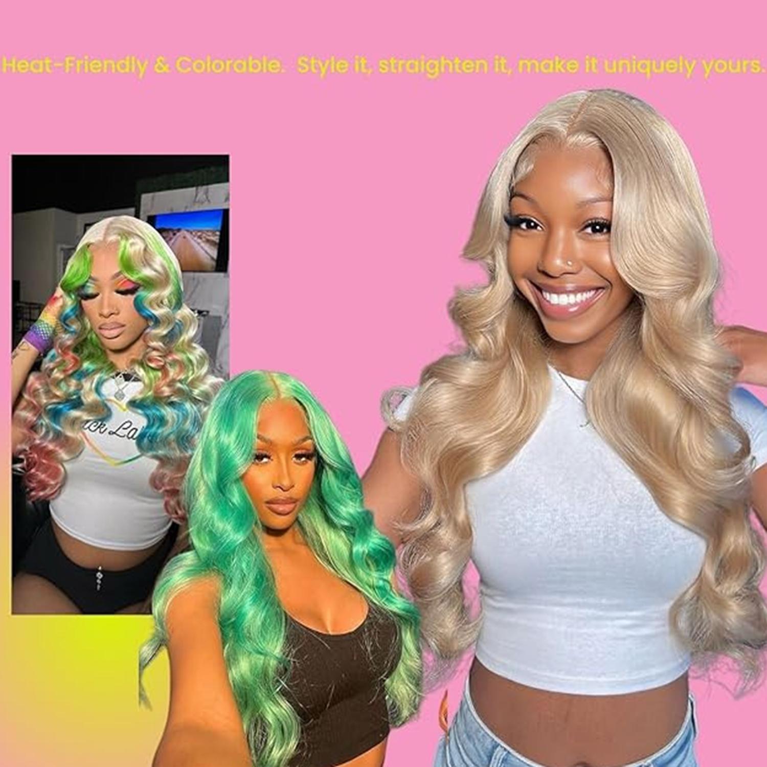 Cute Bein 613 Blonde Body Wave 13x6 HD Lace Frontal Wig 99J Burgundy Lace Front Wigs Human Hair Body Wave Chocolate Brown Colored Lace Front Hair Wigs for Women with Baby Hair
