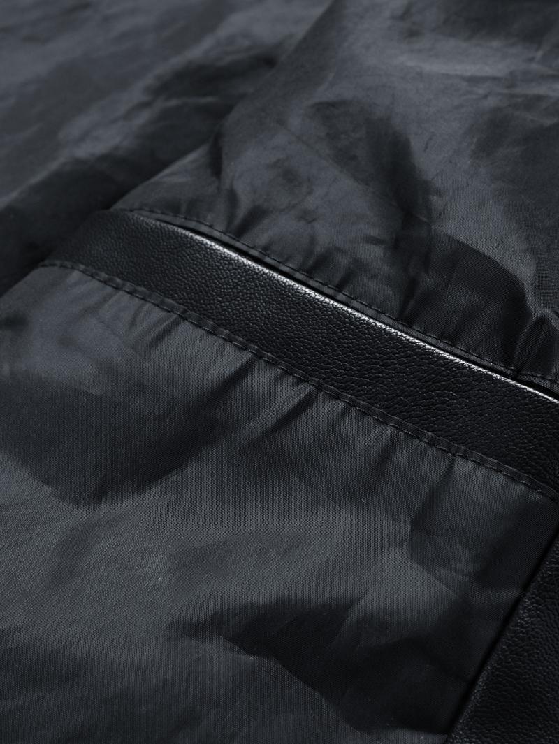 New Autumn And Winter Men's Leather Jacket With Fleece Lining Warm Casual Turn-Down Collar Leather Coat For Men