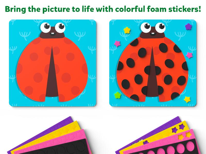 Skillmatics Fun with Foam - Art & Craft Activity, Mess Free Art, DIY Creative Kit for Kids Ages 3 to 7