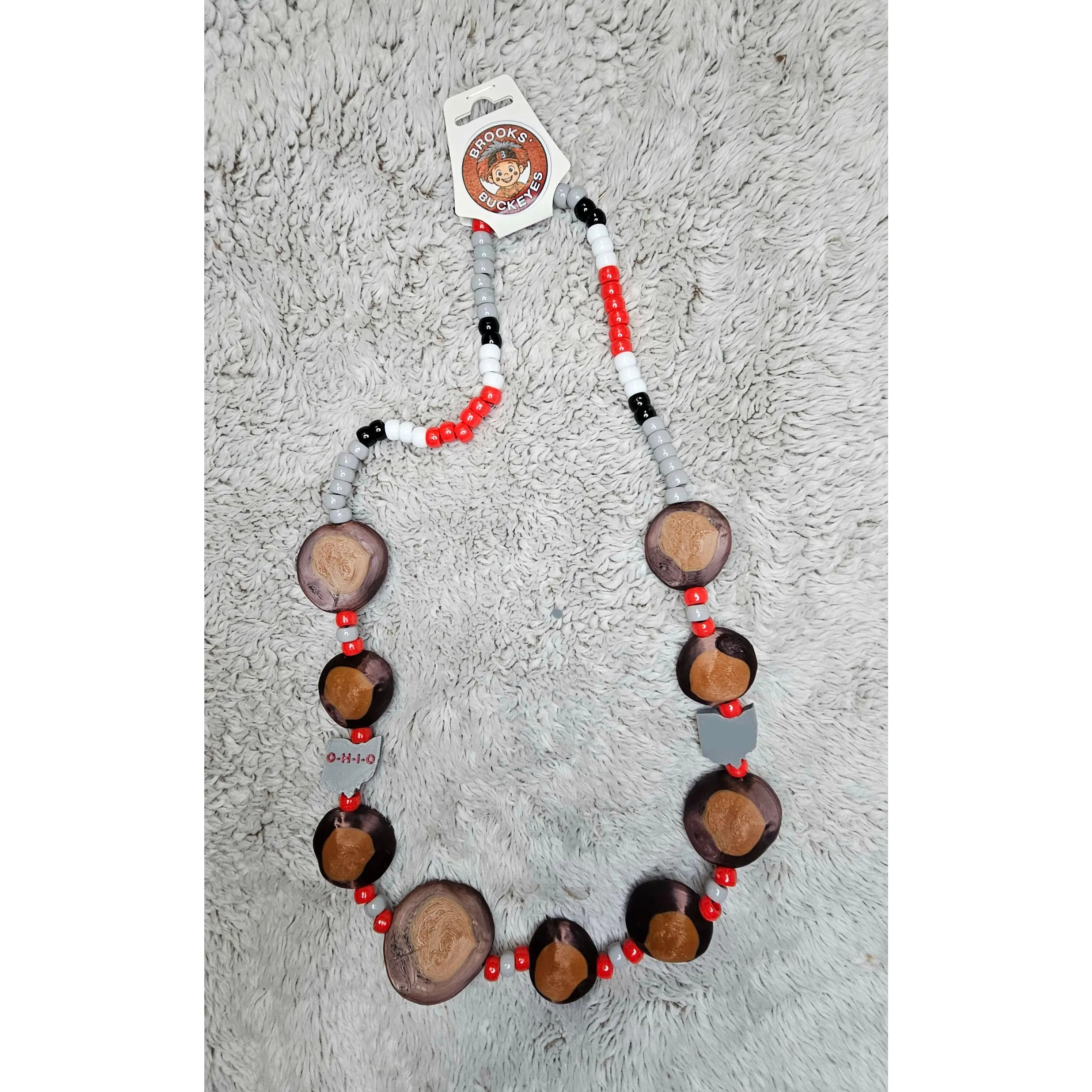 Buckeye Necklace (Single Lightweight 3D Printed Necklace)