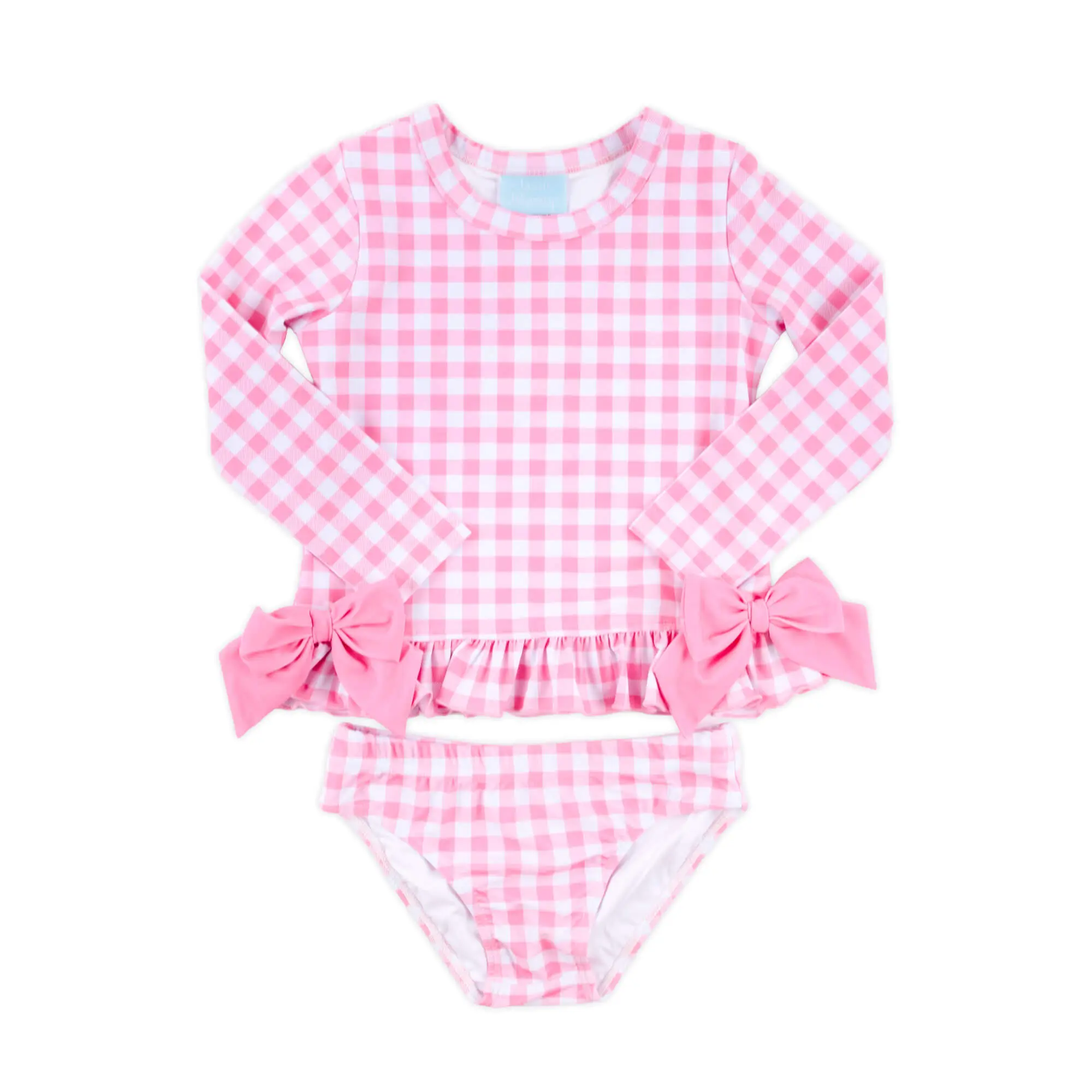 Capri Pink Rash Guard Set - Girls 2Pc Swimsuit