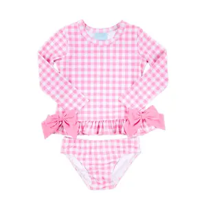 Capri Pink Rash Guard Set - Girls 2Pc Swimsuit Capri Pink Rash Guard Set - Girls 2Pc Swimsuit