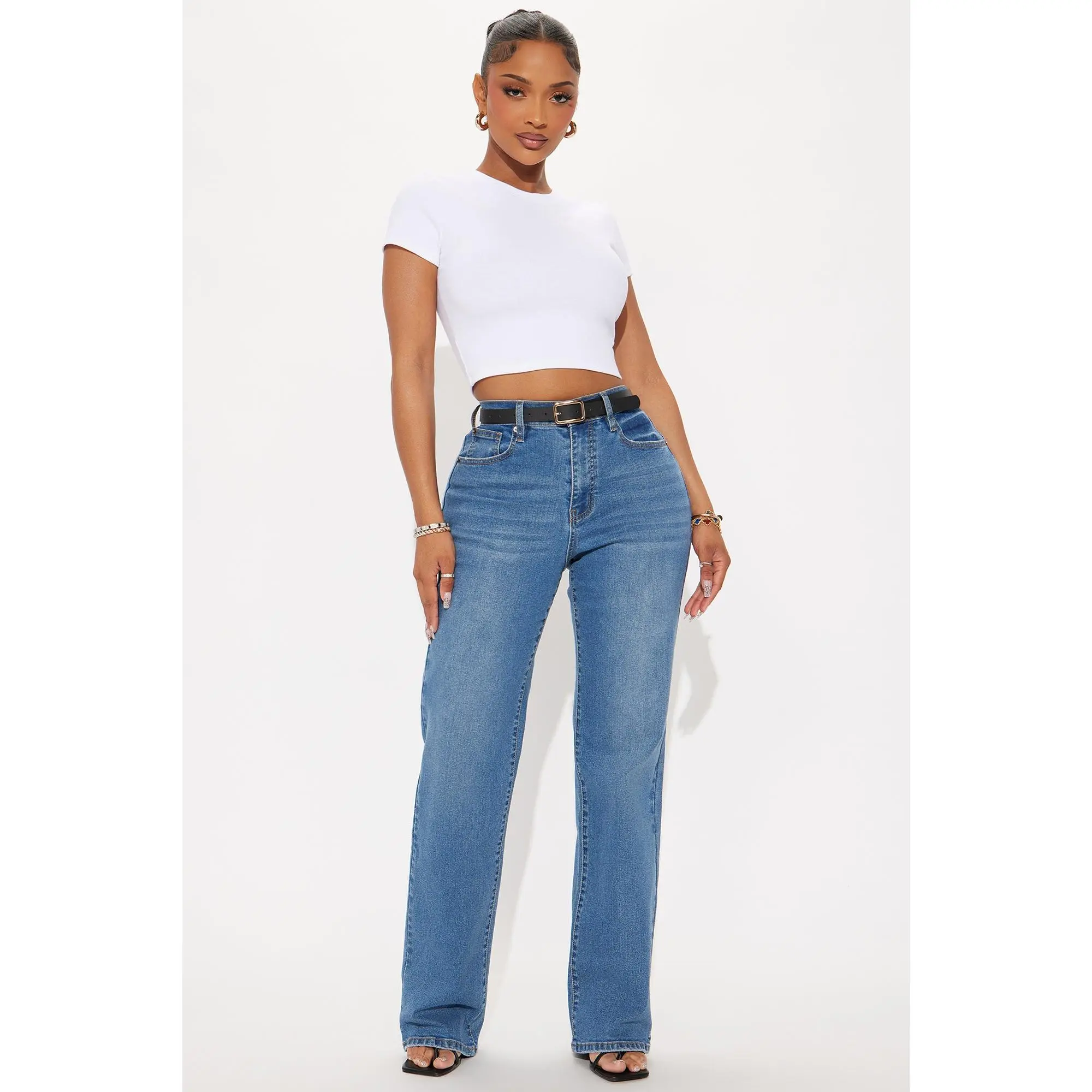 Tall Nova 90s Straight Leg Jeans - Medium Blue Wash
