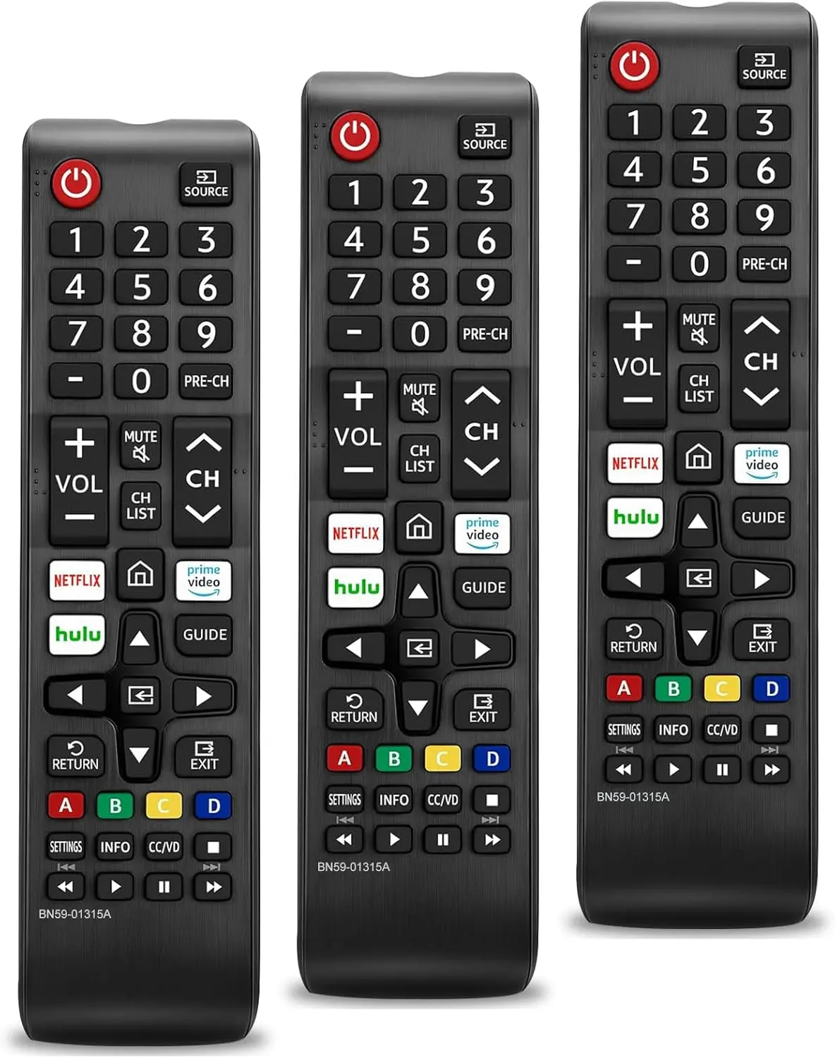3 Pack Universal Replacement for All Samsung Smart TV Remote,for Samsung BN59-01315J BN59-01301A BN59-01315A Remote