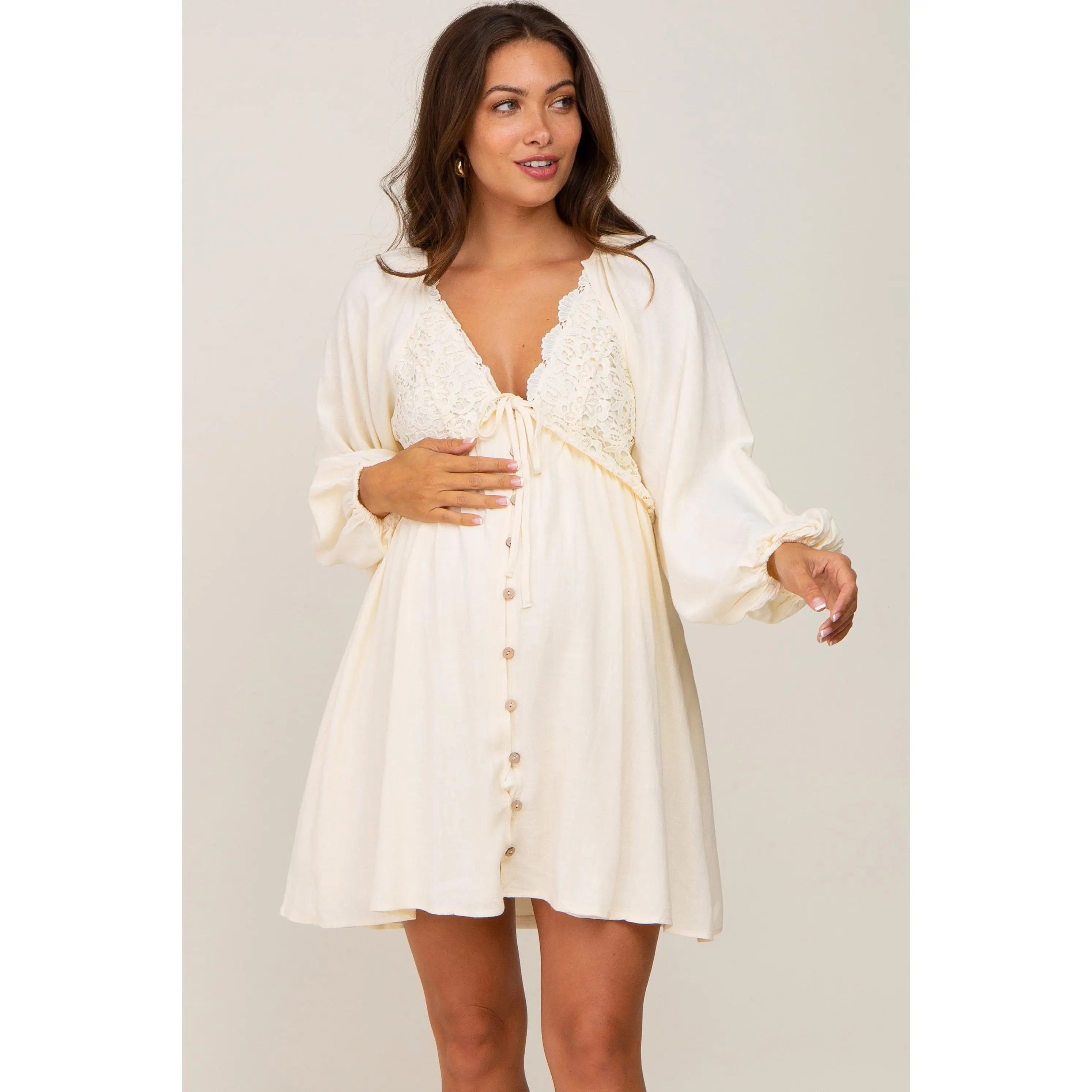 maternity plaid dress - TikTok Shop