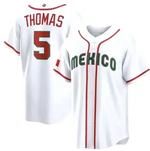 Men's Mexico Baseball Alek Thomas #5 2026 World Baseball Classic Home Stadium Jersey, Gift For Him, Gift For Her, For Any Season