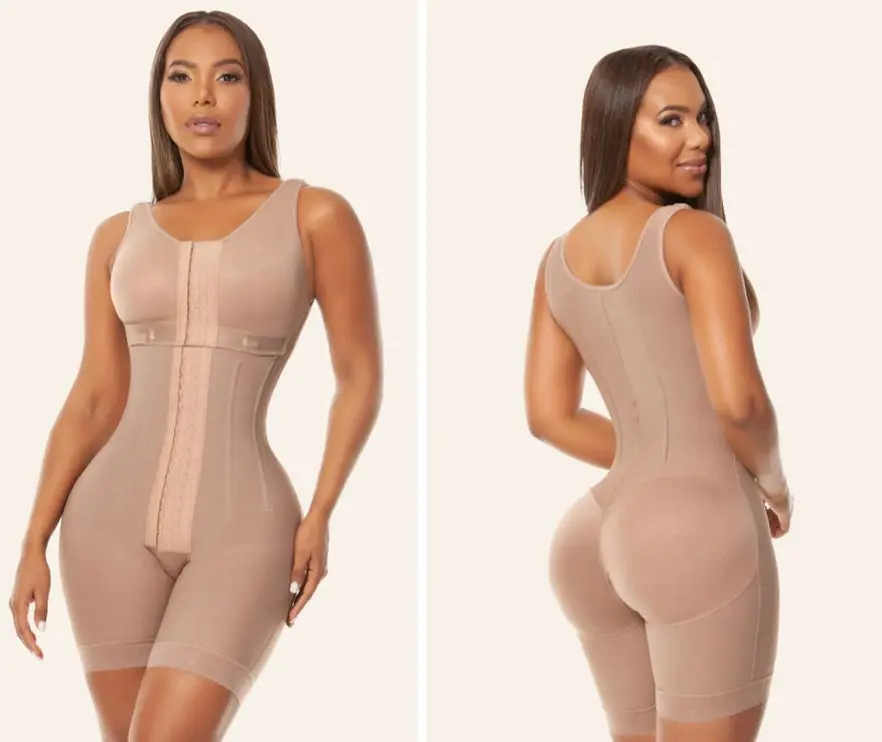 Hourglass Faja with Bra – 7 Rods, Double Waist Reinforcement & Glute Lift