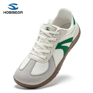 HOBIBEAR Barefoot Shoes Wide Casual Lace Up Retro Fashion Sneakers for Women Men