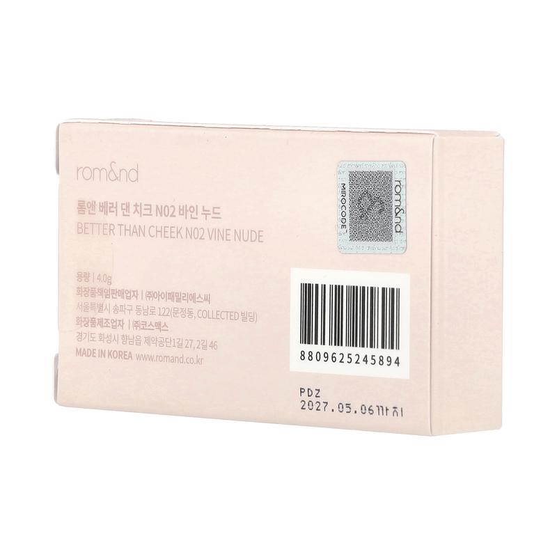 rom&nd Better Than Cheek, N02 Vine Nude, 4 g