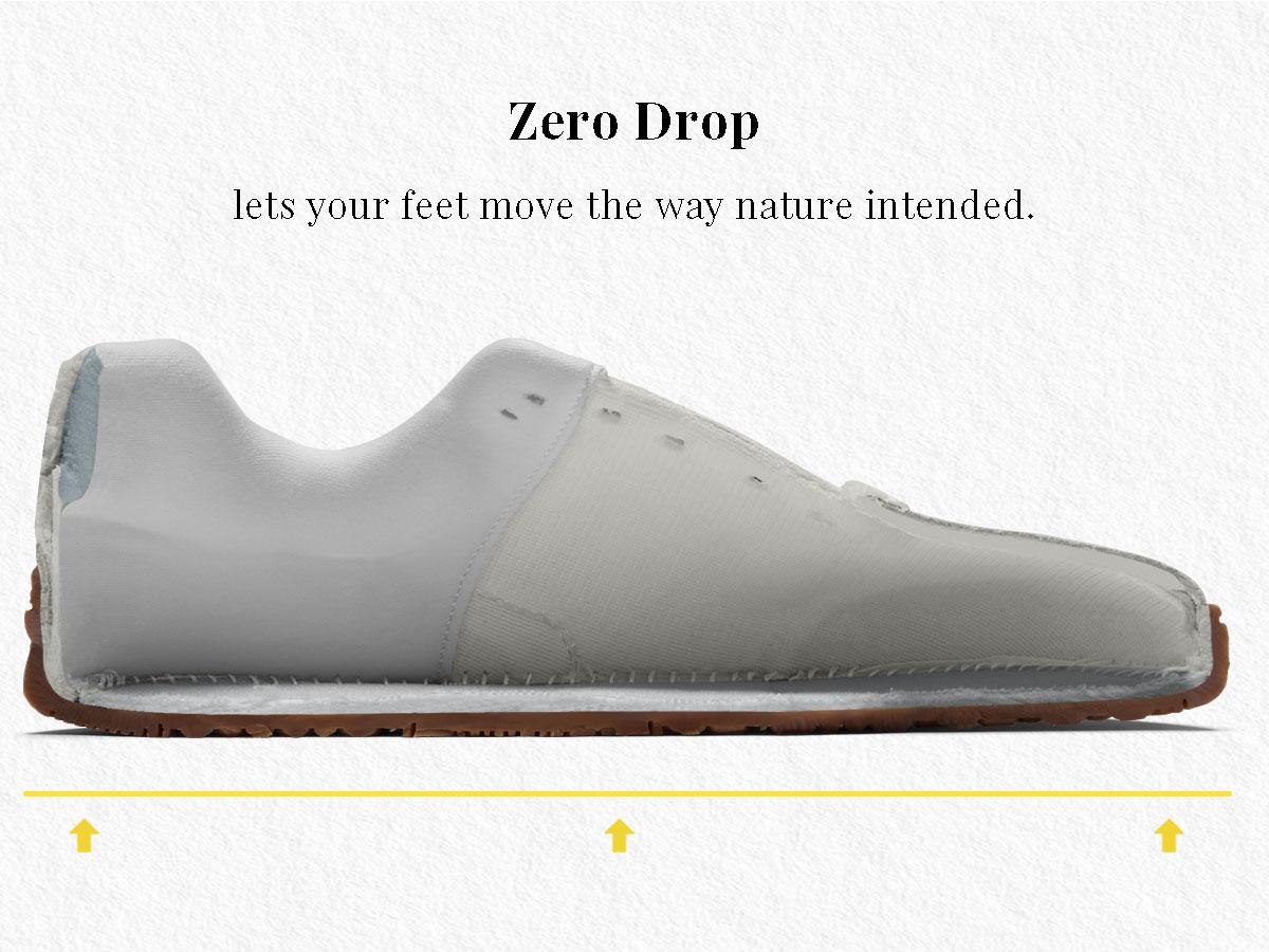Women’s wide toe box barefoot zero-drop fashion sneakers made from vegan leather, minimalist walking shoes