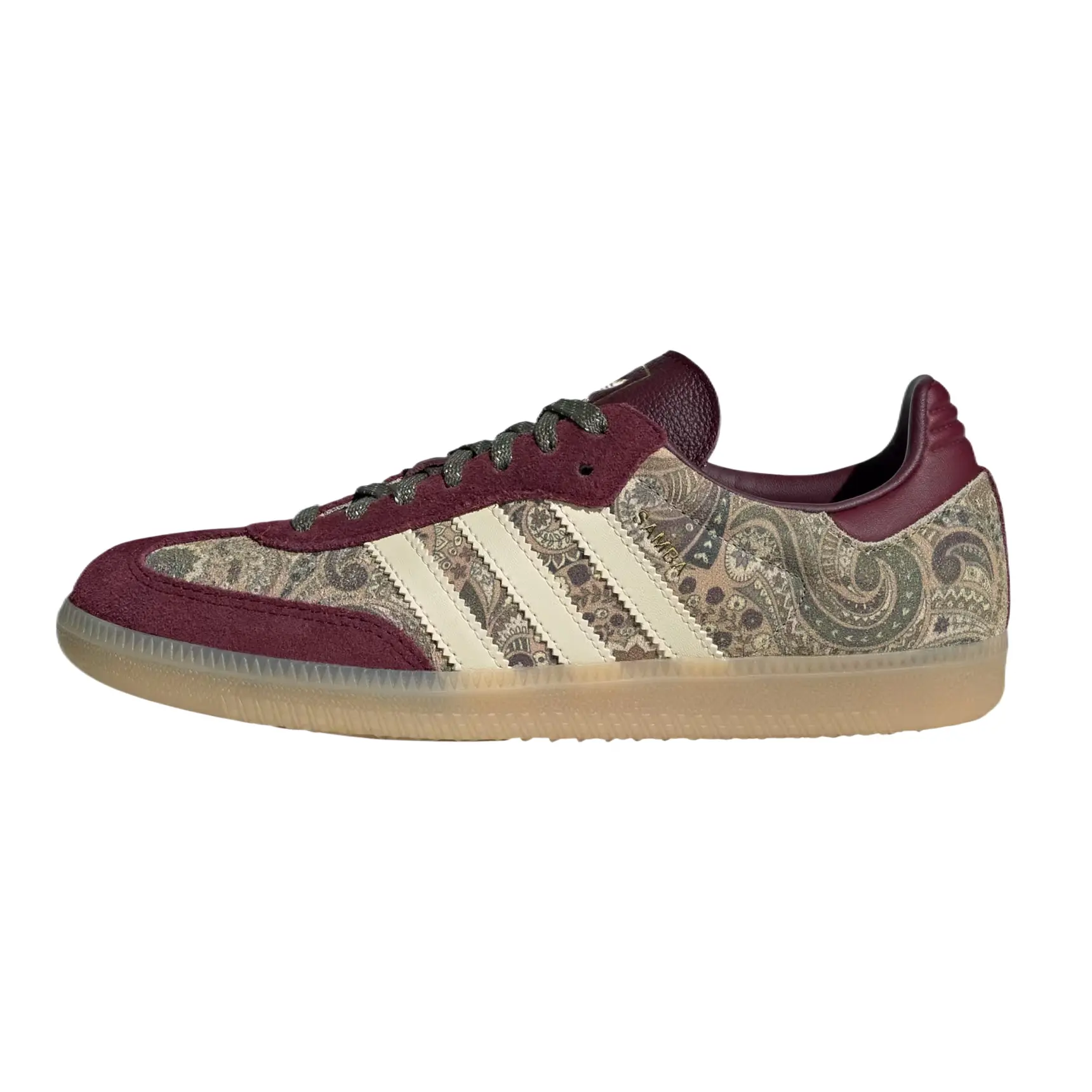 Adidas Women's Samba 'Liberty' Floral Print Sambas Shoes - Classic Suede & Leather Narrow Fit Retro Look Round Toe All Day Sneakers for Everyday Wear, US W 5 Streetstyle Sporty Chic Footwear
