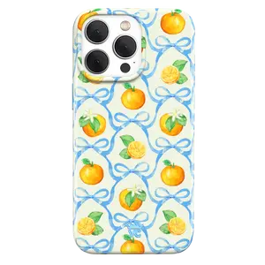 Velvet Orange Blossoms Phone Case, Summer Vibes, Tough Magsafe Phone Protective, Iphone 17 16 15 14 Promax Cover, Gift For Her