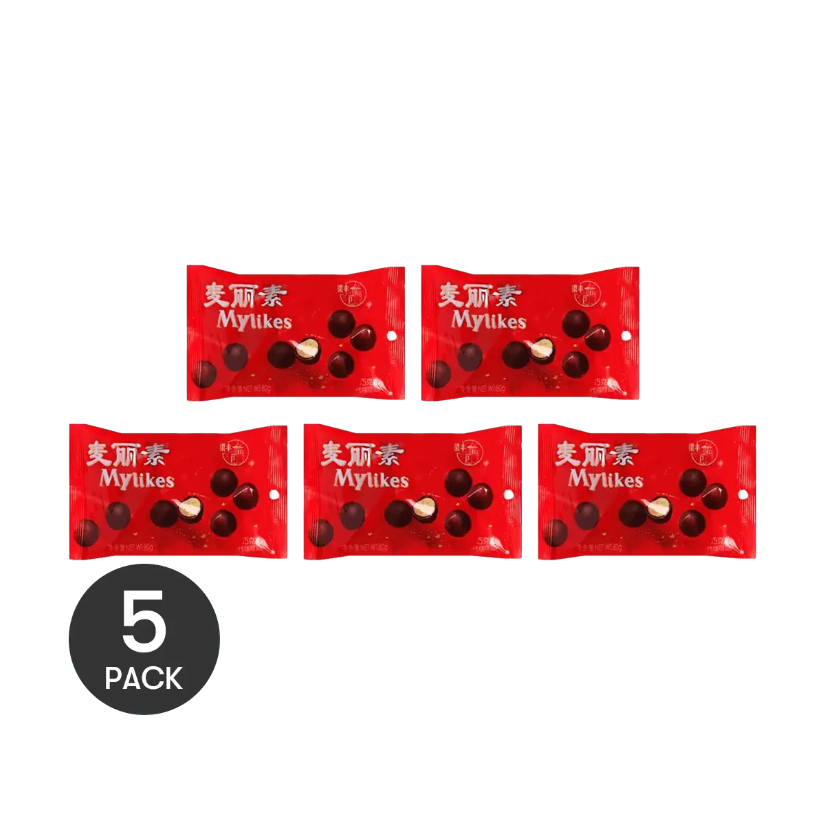 LIANGFENG Maltesers Milk Chocolate Balls 80g - 5 Pack Value Bundle, Retro Childhood Candy, Crispy Chocolate Snacks