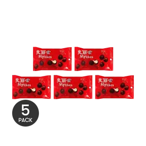 LIANGFENG Maltesers Milk Chocolate Balls 80g - 5 Pack Value Bundle, Retro Childhood Candy, Crispy Chocolate Snacks