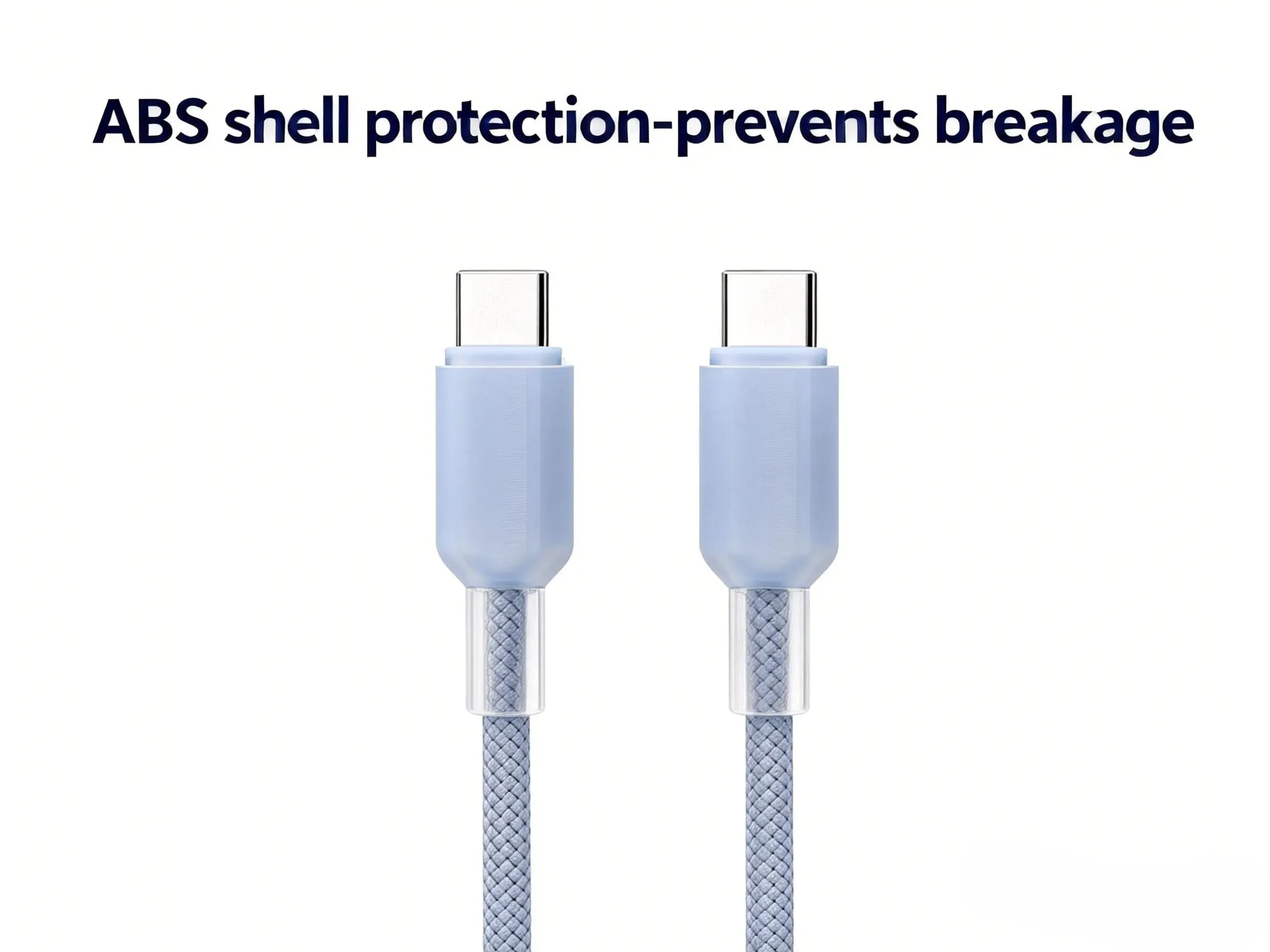 TYPEC TO Type C ABS Shell Protection Cable Prevents Breakage High-Quality Durability
