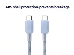 TYPEC TO Type C ABS Shell Protection Cable Prevents Breakage High-Quality Durability